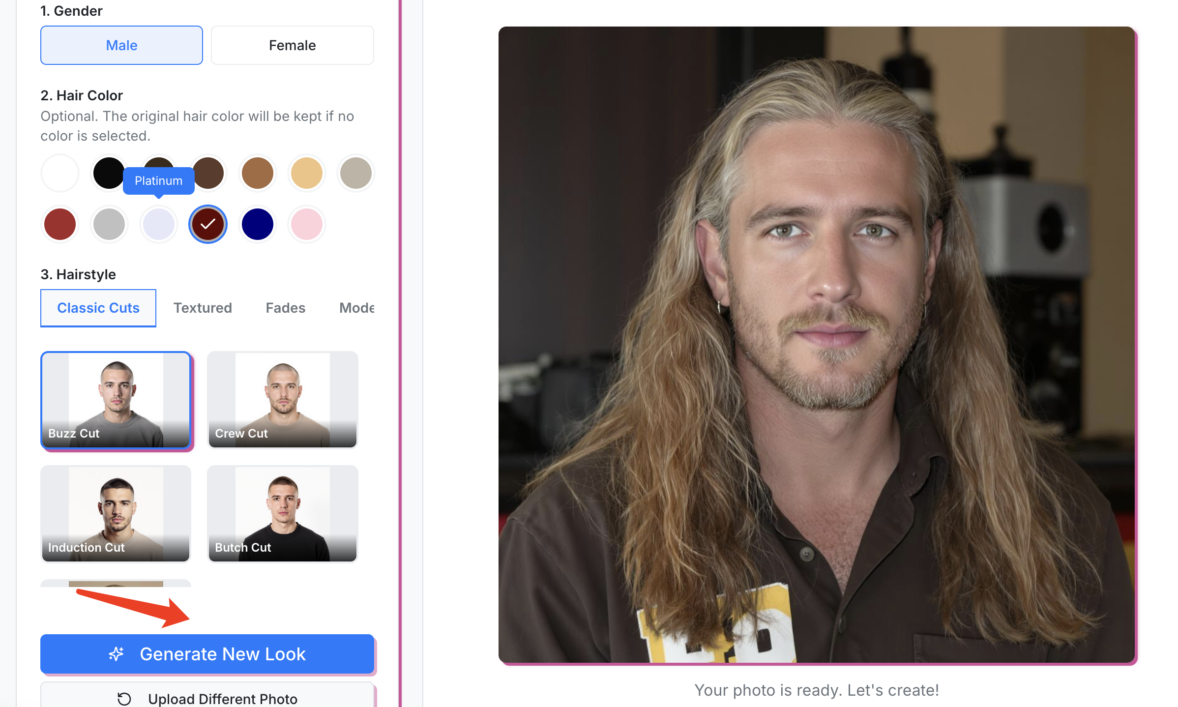 3. Generate Your New Look